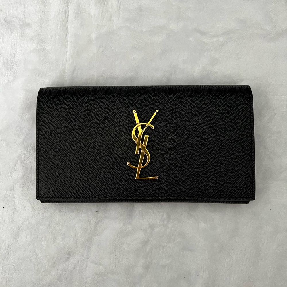 YSL Black & Gold Wallet